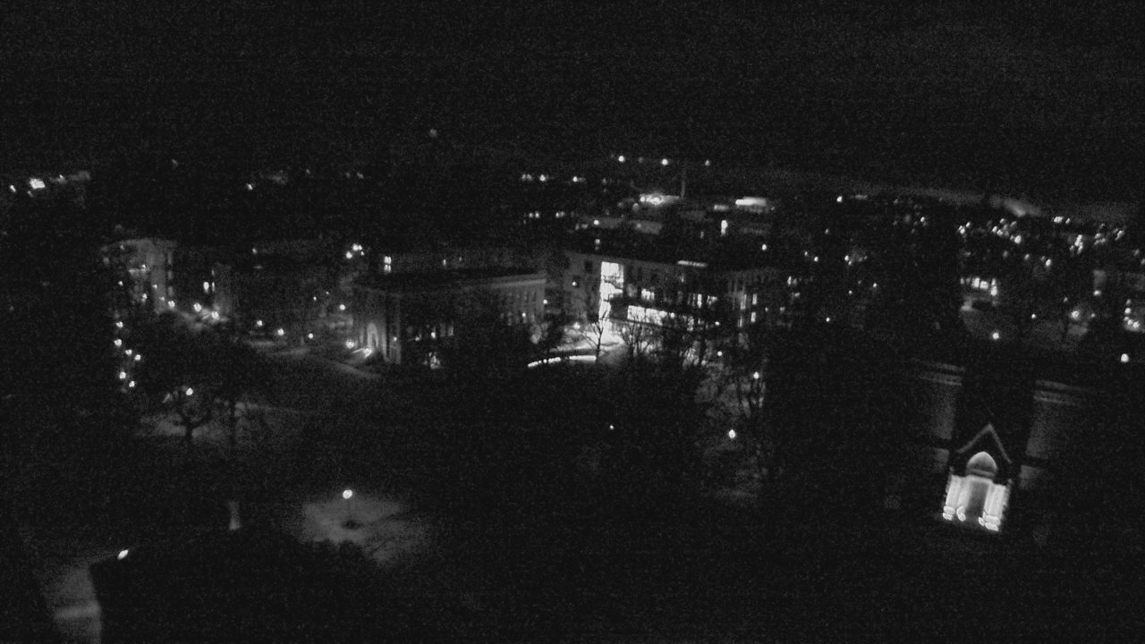 View of University of Oregon's Memorial Quadrangle from PLC webcam